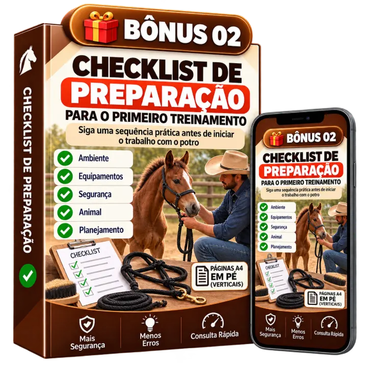Mockup Bônus 2: Checklist de Preparação para o Primeiro Treinamento